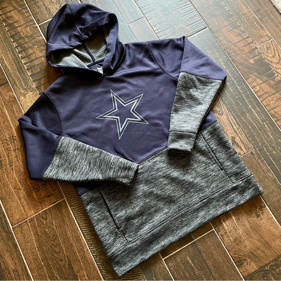 Dallas Cowboys Authentic Jersey Hoodie Sweatshirt Youth XL (18-20) - Picture 1 of 4